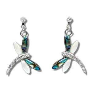 Glacier Pearle Dragonfly Dance Earrings