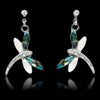 Glacier pearle dragonfly dance earrings