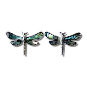 Glacier Pearle Dragonfly Earrings