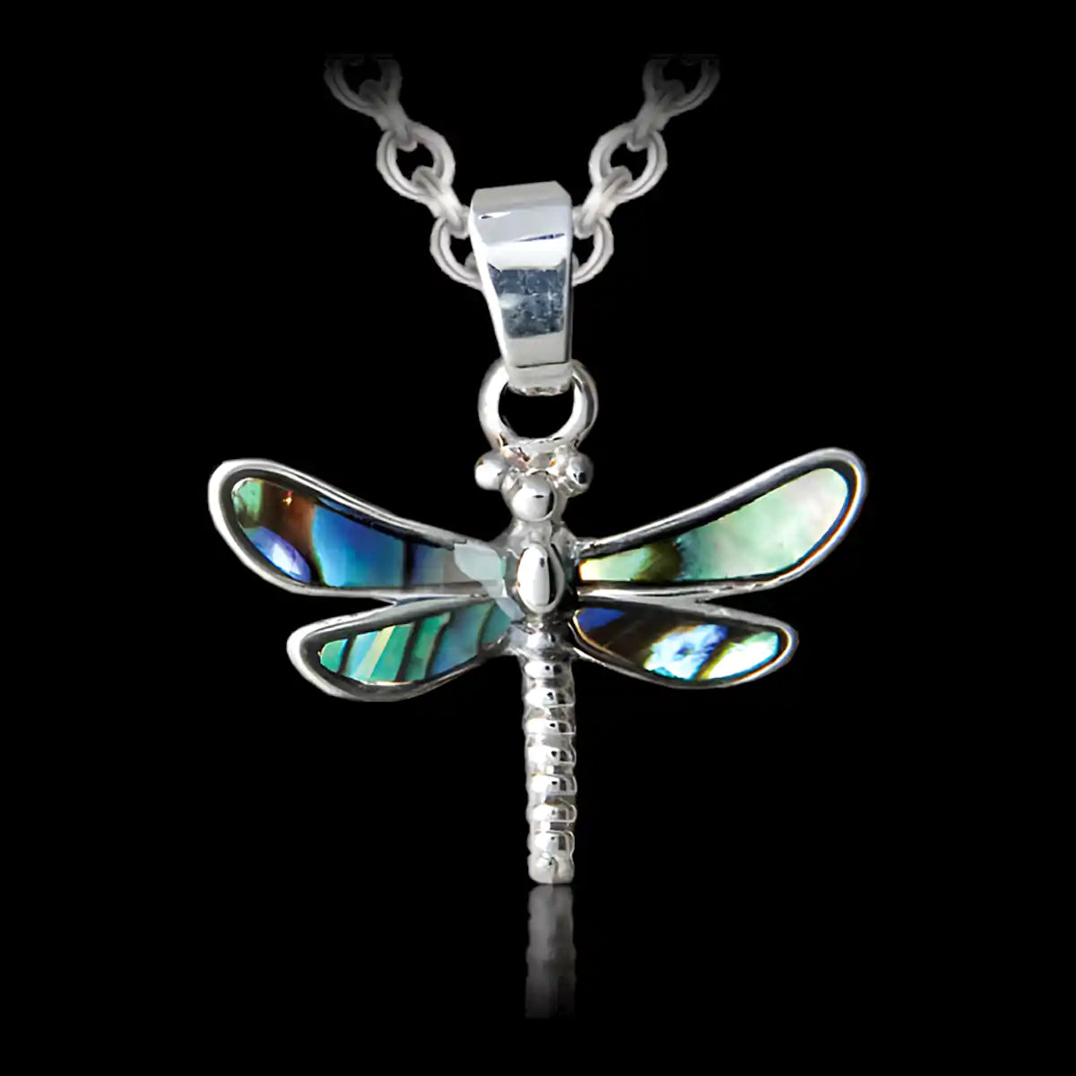 Glacier pearle dragonfly necklace