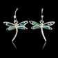 Glacier pearle elegant dragonfly earrings