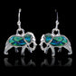 Glacier pearle elephant earrings