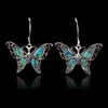 Glacier pearle filigree butterfly earrings