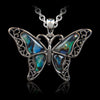 Glacier pearle filigree butterfly necklace
