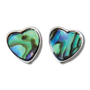 Glacier Pearle Framed Heart Earrings