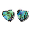 Glacier pearle framed heart earrings