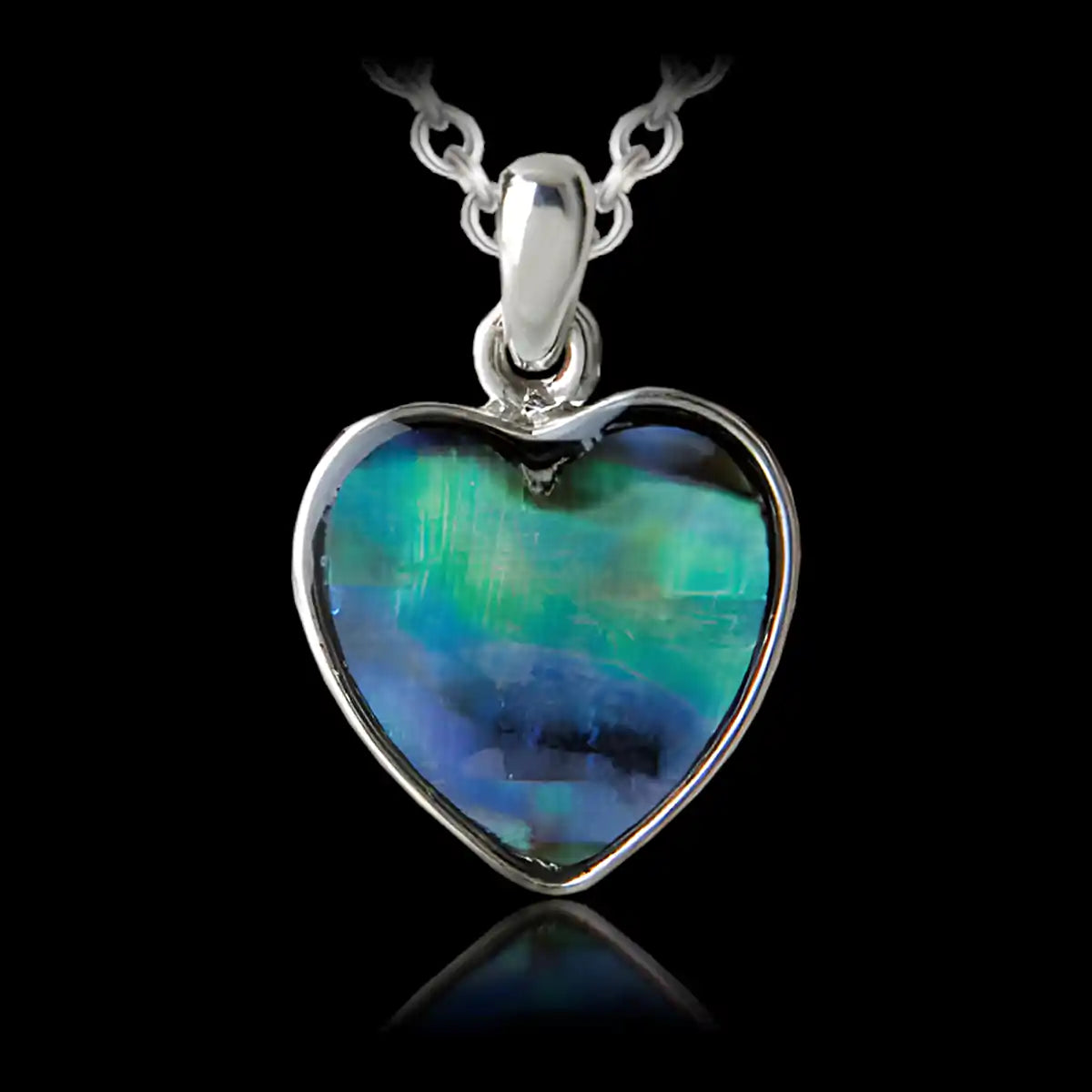 Glacier Pearle Framed Heart Necklace