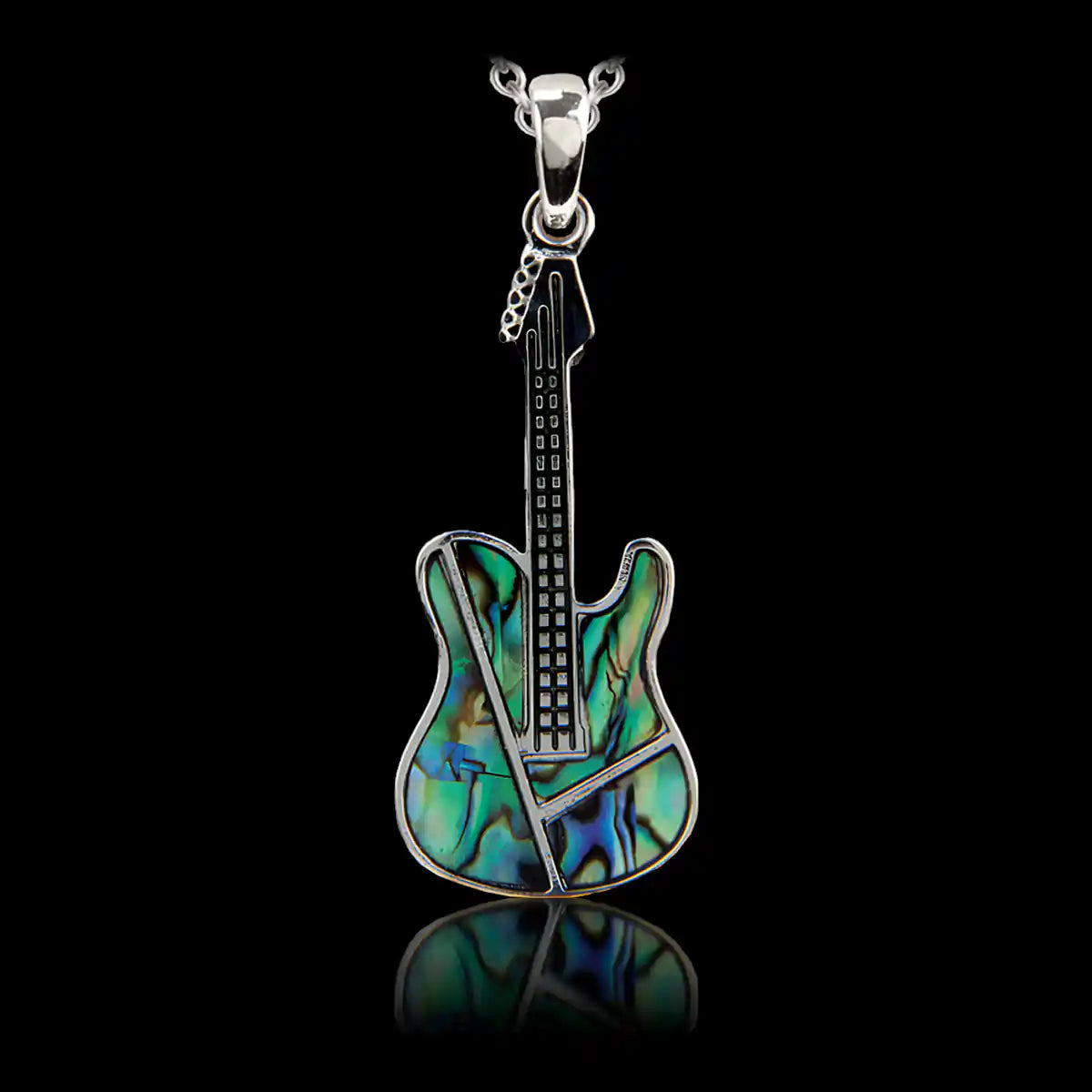Glacier pearle guitar necklace