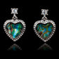 Glacier pearle heart earrings
