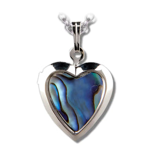 Glacier Pearle Heart Locket Necklace