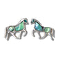 Glacier pearle horse earrings