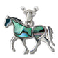 Glacier pearle horse necklace
