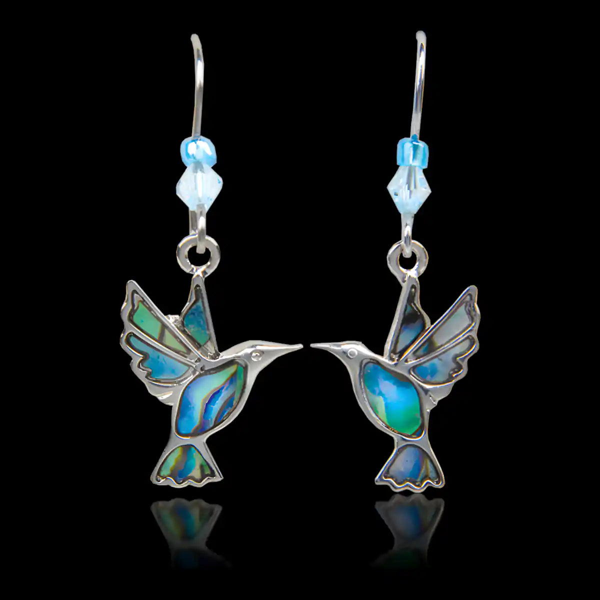 Glacier pearle hummingbirds earrings