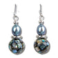 Glacier pearle mosaic drop earrings