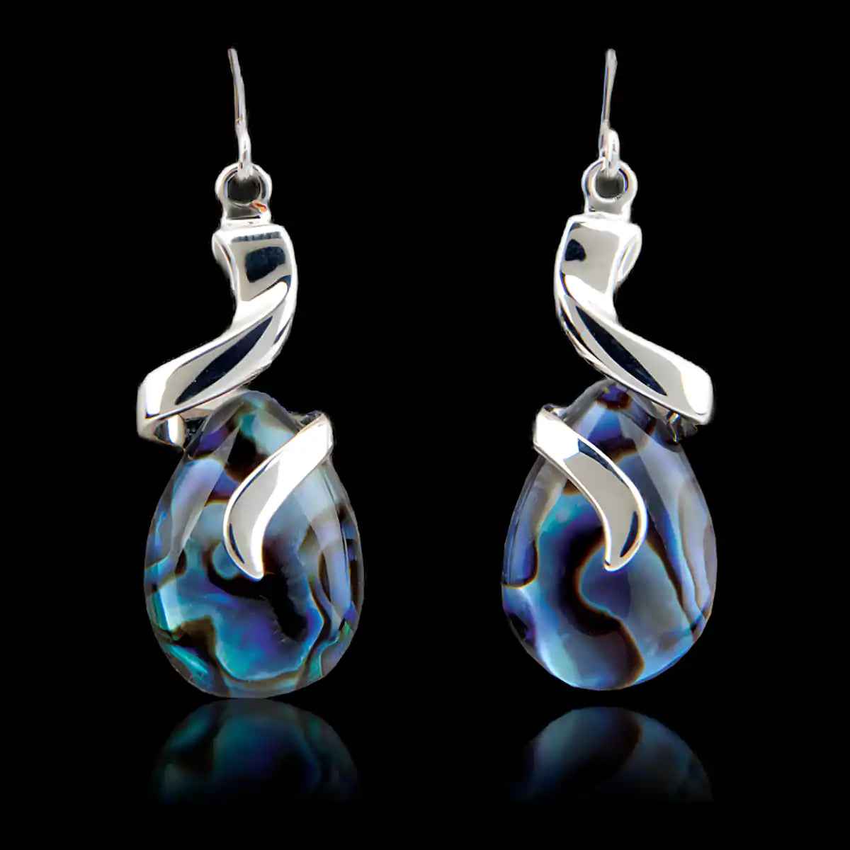 Glacier pearle ribbons earrings