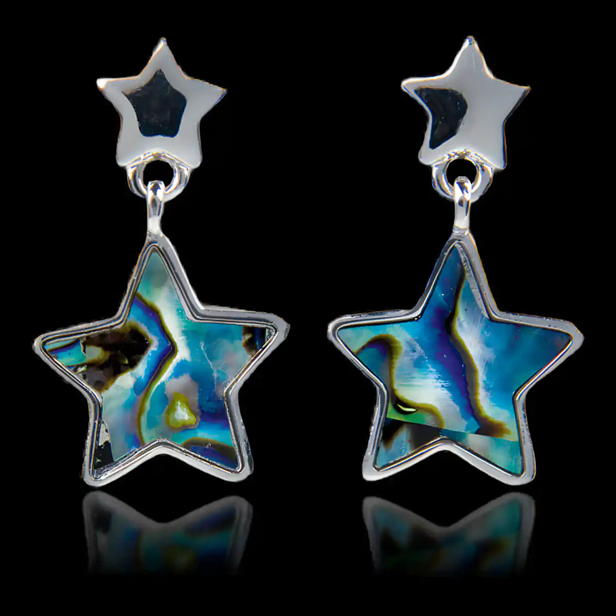 Glacier pearle stars earrings