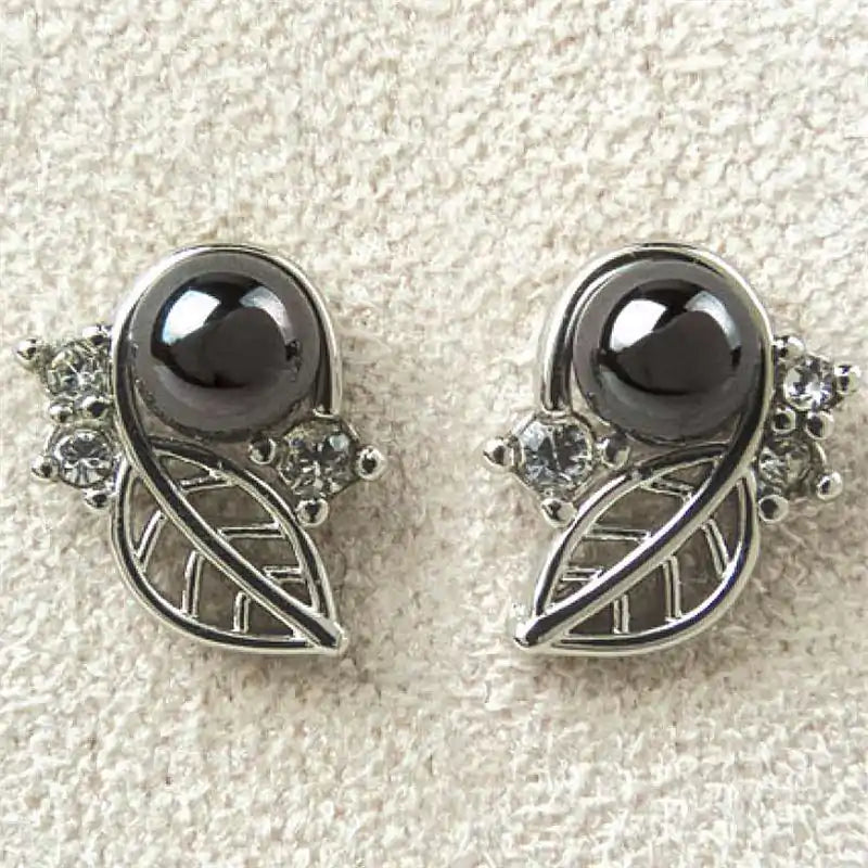 Hematite garden grove earrings