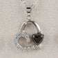 Hematite heart of mine necklace