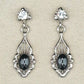 Hematite vintage allure earrings