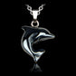 Hematite dolphin necklace