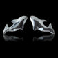 Hematite orca whale dance earrings