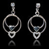 Hematite true love earrings