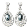 Hematite vintage elegance earrings