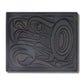 Leather wallet with native embossed eagle design