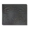 Leather wallet with native embossed formline bear