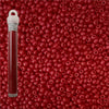 Miyuki seed beads intensive red matte size 11