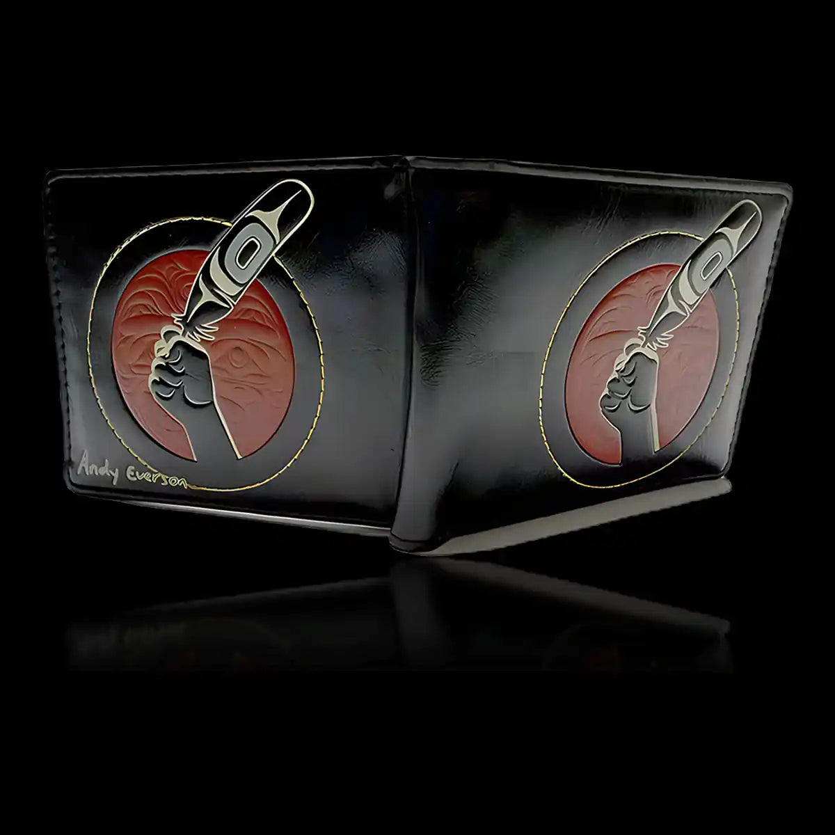 Native design wallet feather idle no more