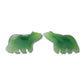 Jade bear earrings