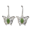 Jade butterfly earrings