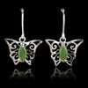 Jade butterfly earrings