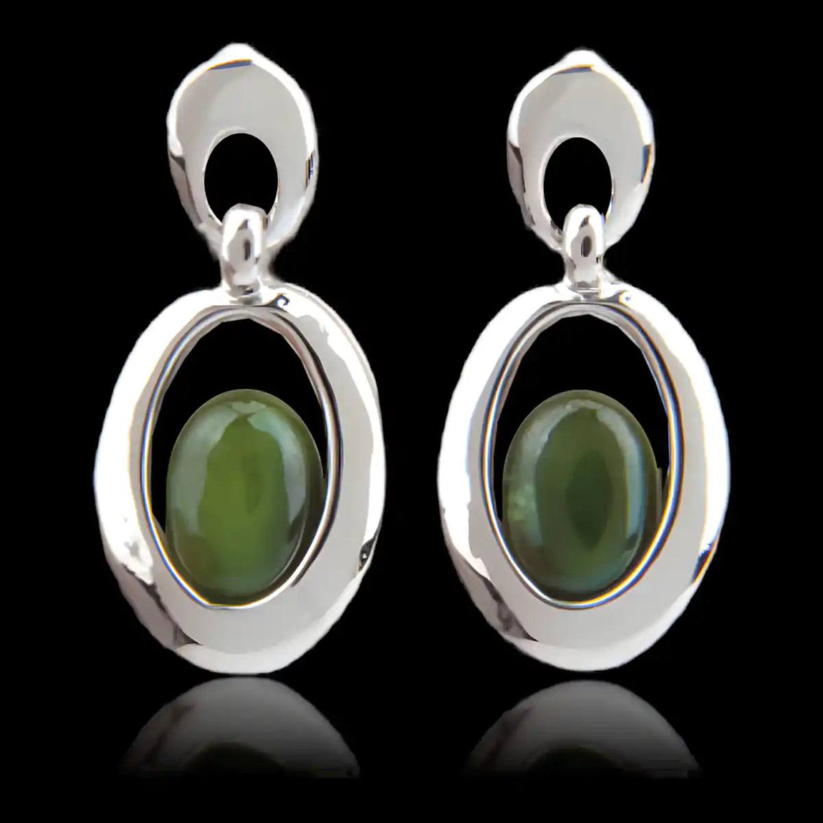 Jade clarity earrings