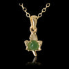 Jade dainty maple leaf necklace