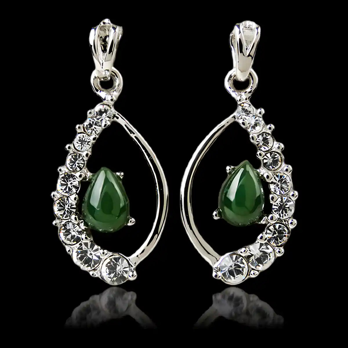 Jade glamorous earrings