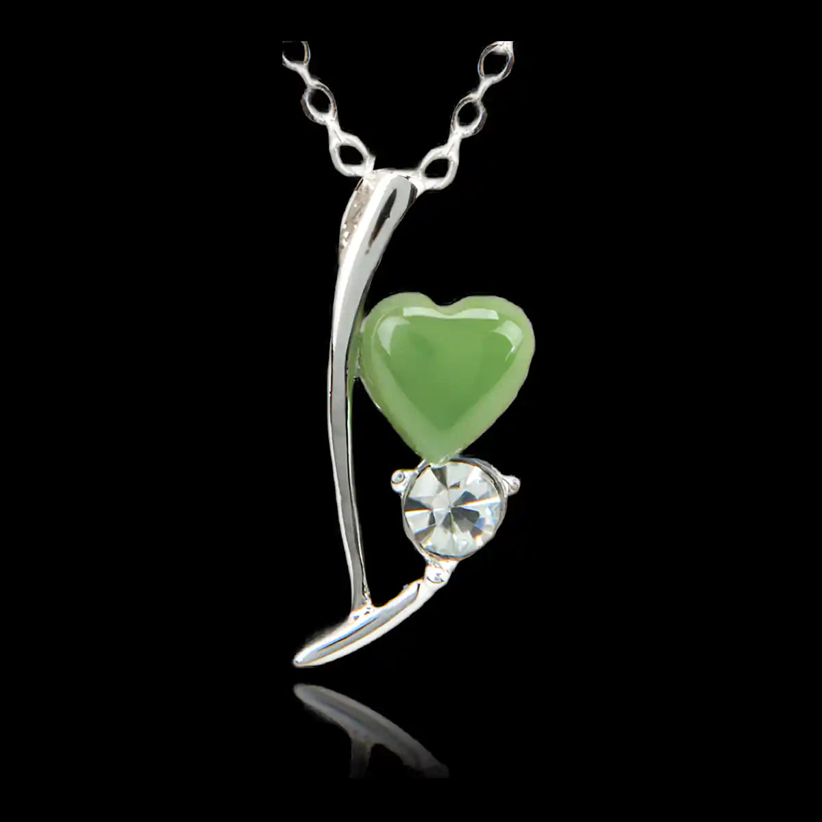 Jade ribbon of love necklace