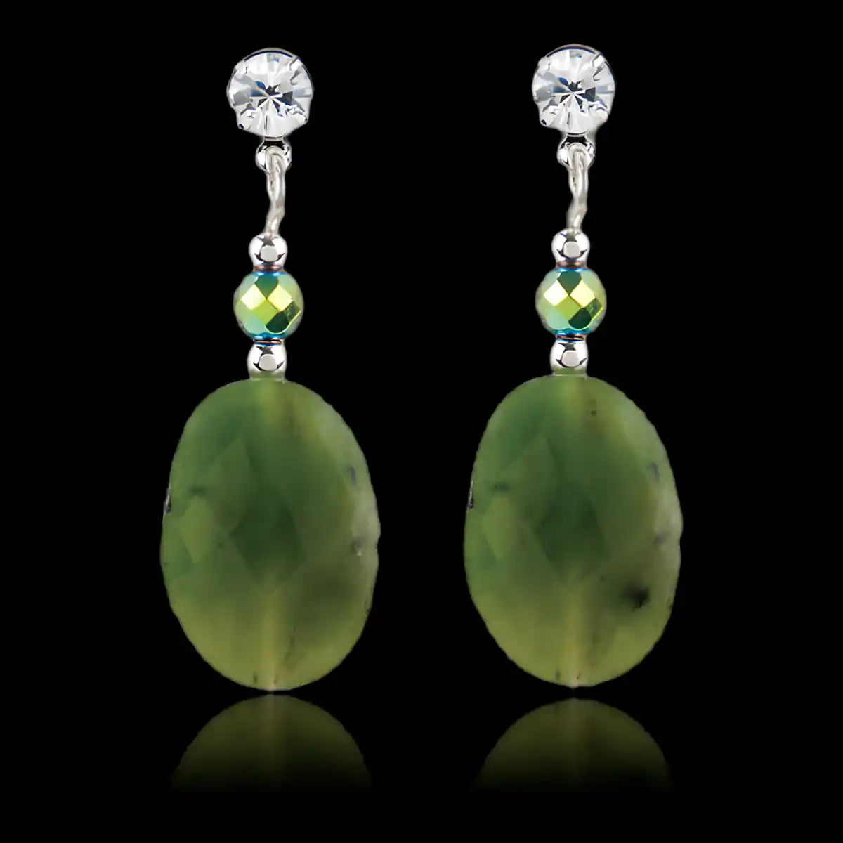 Jade timeless earrings