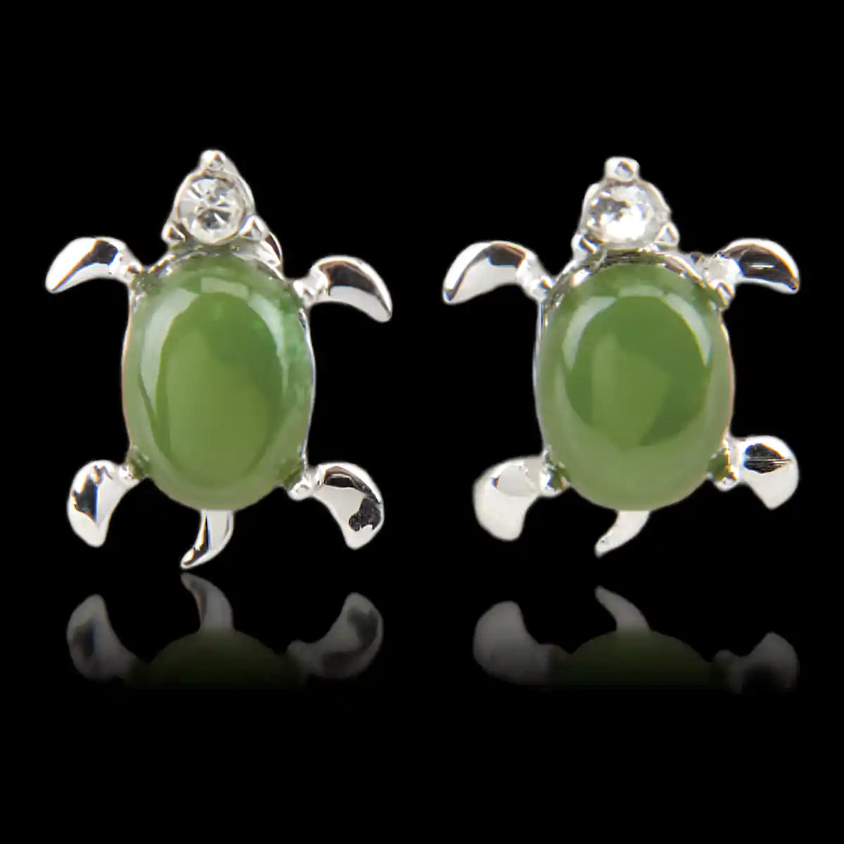 Jade turtle hot sale earrings