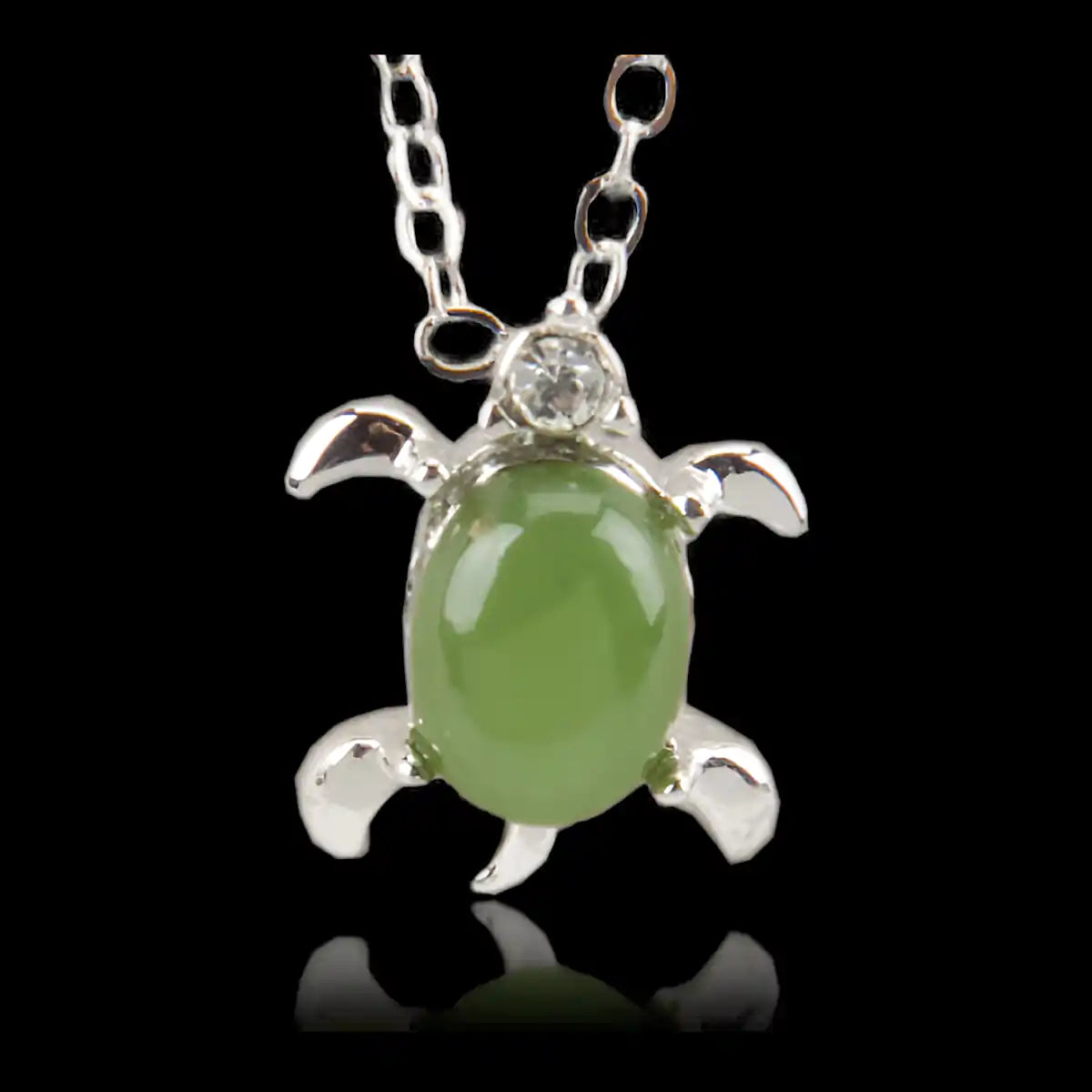 Jade Tiny Turtle Necklace