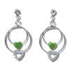 Jade true love earrings