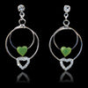Jade true love earrings