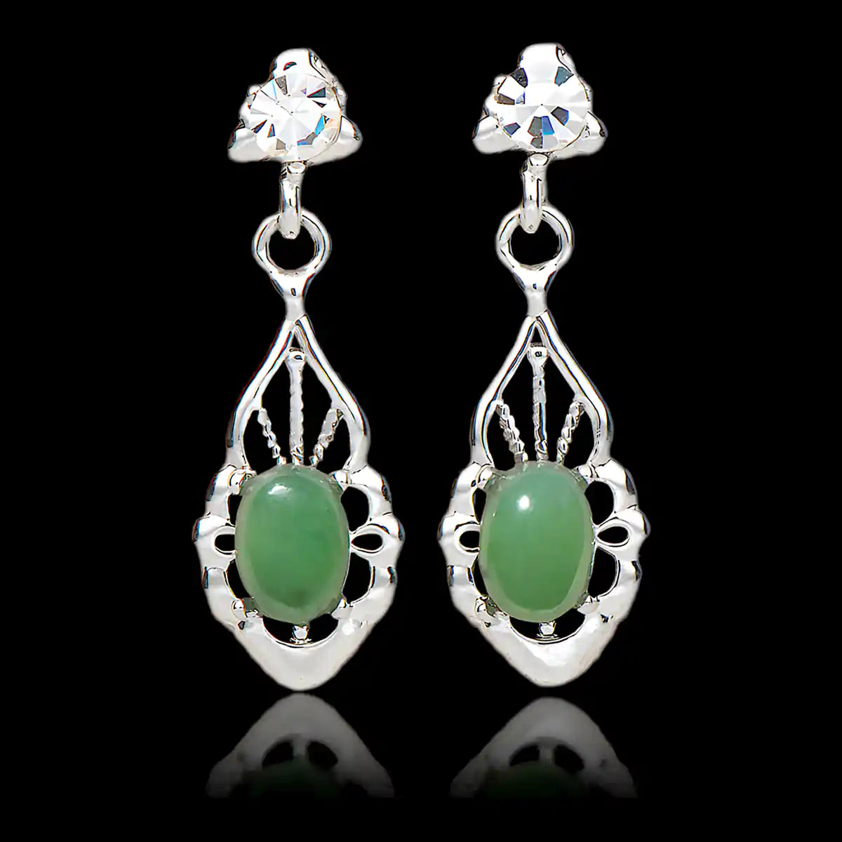 Jade vintage allure earrings