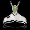 Jade whale tail necklace