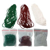 Glass seed beads 3 pack 12 strand green red white size 13