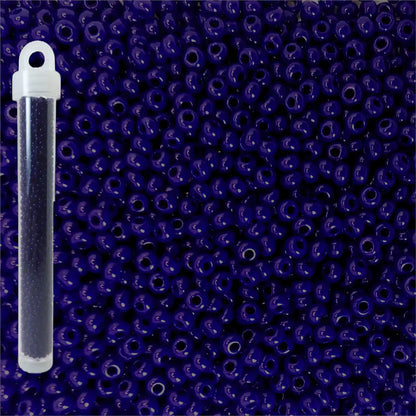 Miyuki seed beads dark royal blue size 10