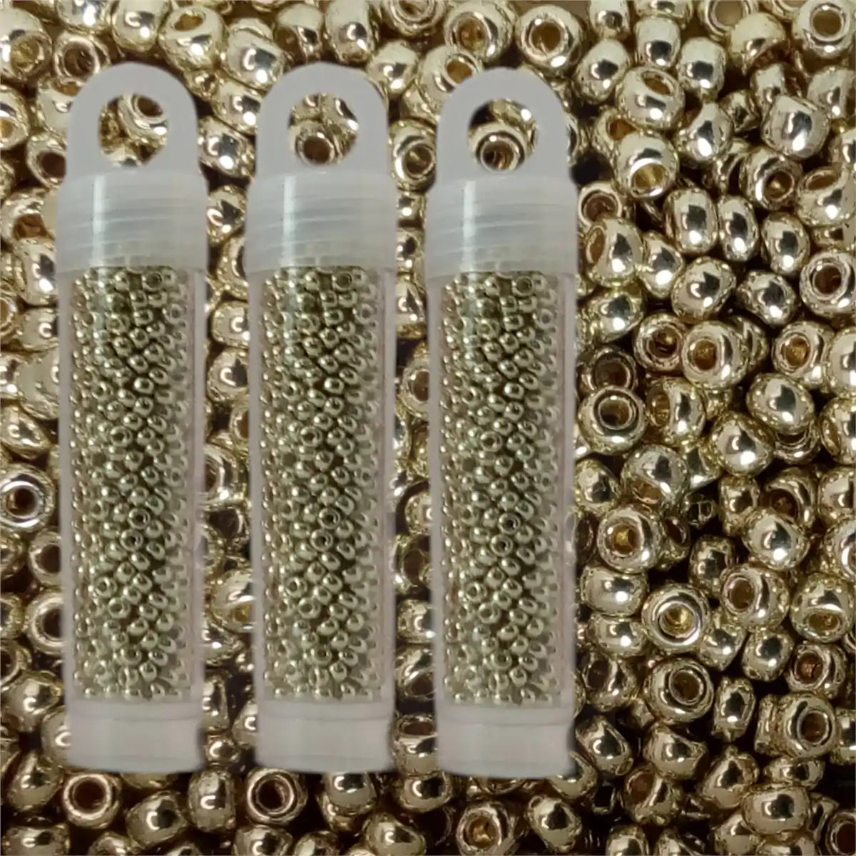 Miyuki seed beads duracoat galvanized silver size 11