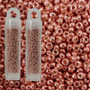 Miyuki seed beads galvanized bright copper size 12