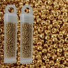 Miyuki seed beads galvanized gold size 11